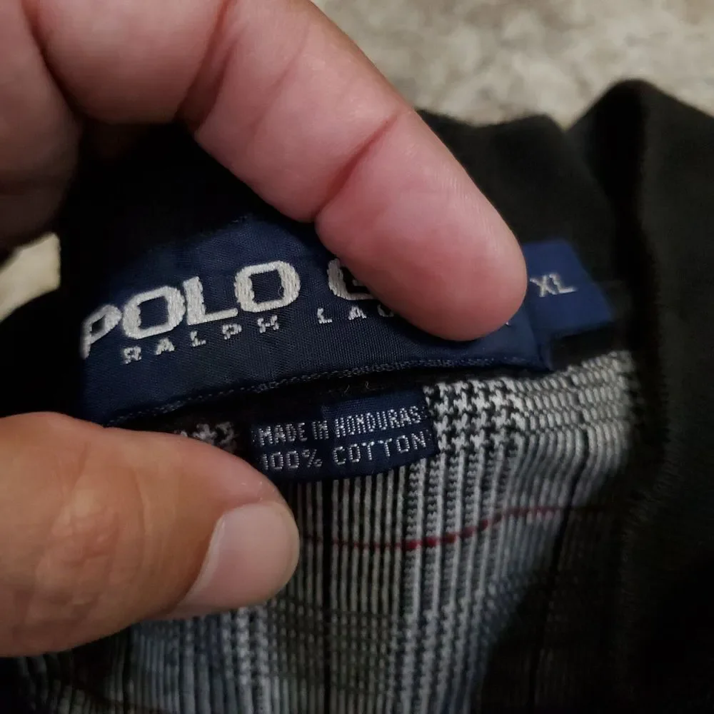 Ralph Lauren Polo Golf Shirt Mens XL Gray Stripe 100% Pima Cotton Short Sleeve